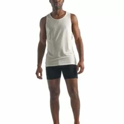 Icebreaker Merino Anatomica Mens Merino Tank Top Snow 16 Icebreaker Merino Anatomica Mens Merino Tank Top Snow -Wild Earth Shop 103034001L 4