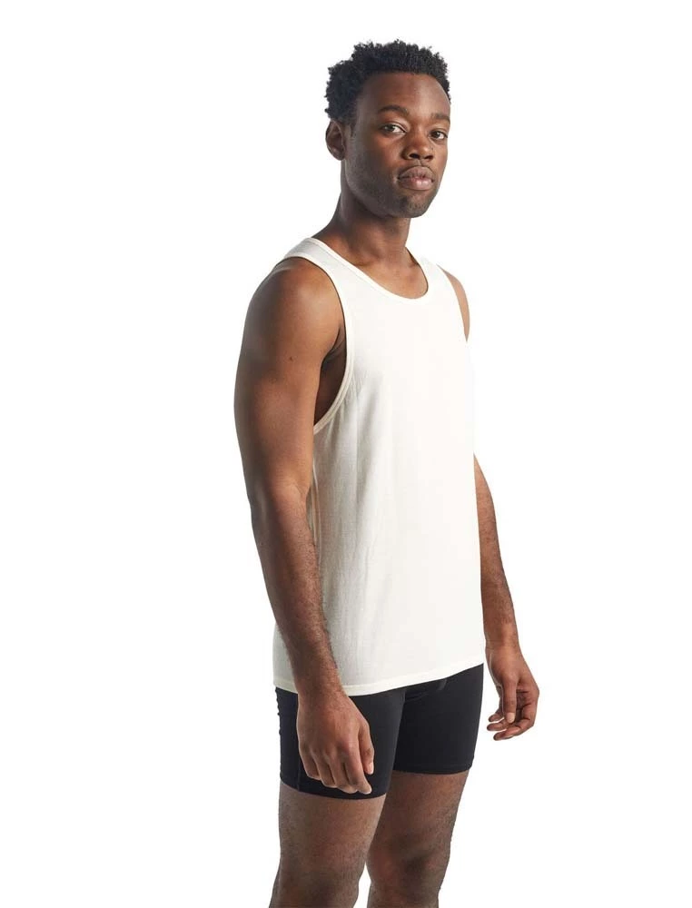 Icebreaker Merino Anatomica Mens Merino Tank Top Snow 8 Icebreaker Merino Anatomica Mens Merino Tank Top Snow - Image 8