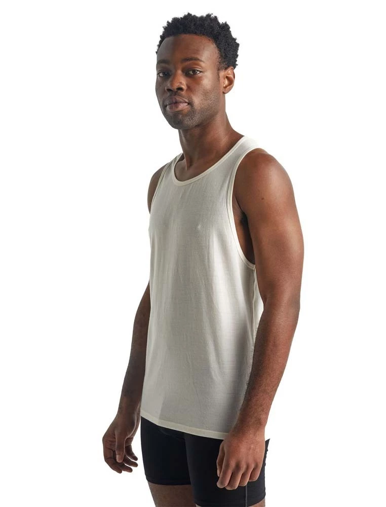 Icebreaker Merino Anatomica Mens Merino Tank Top Snow 1 Icebreaker Merino Anatomica Mens Merino Tank Top Snow