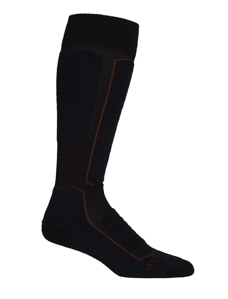 Icebreaker Ski+ Medium Over The Calf Mens Merino Ski Socks Cabernet 4 Icebreaker Ski+ Medium Over The Calf Mens Merino Ski Socks Cabernet - Image 4