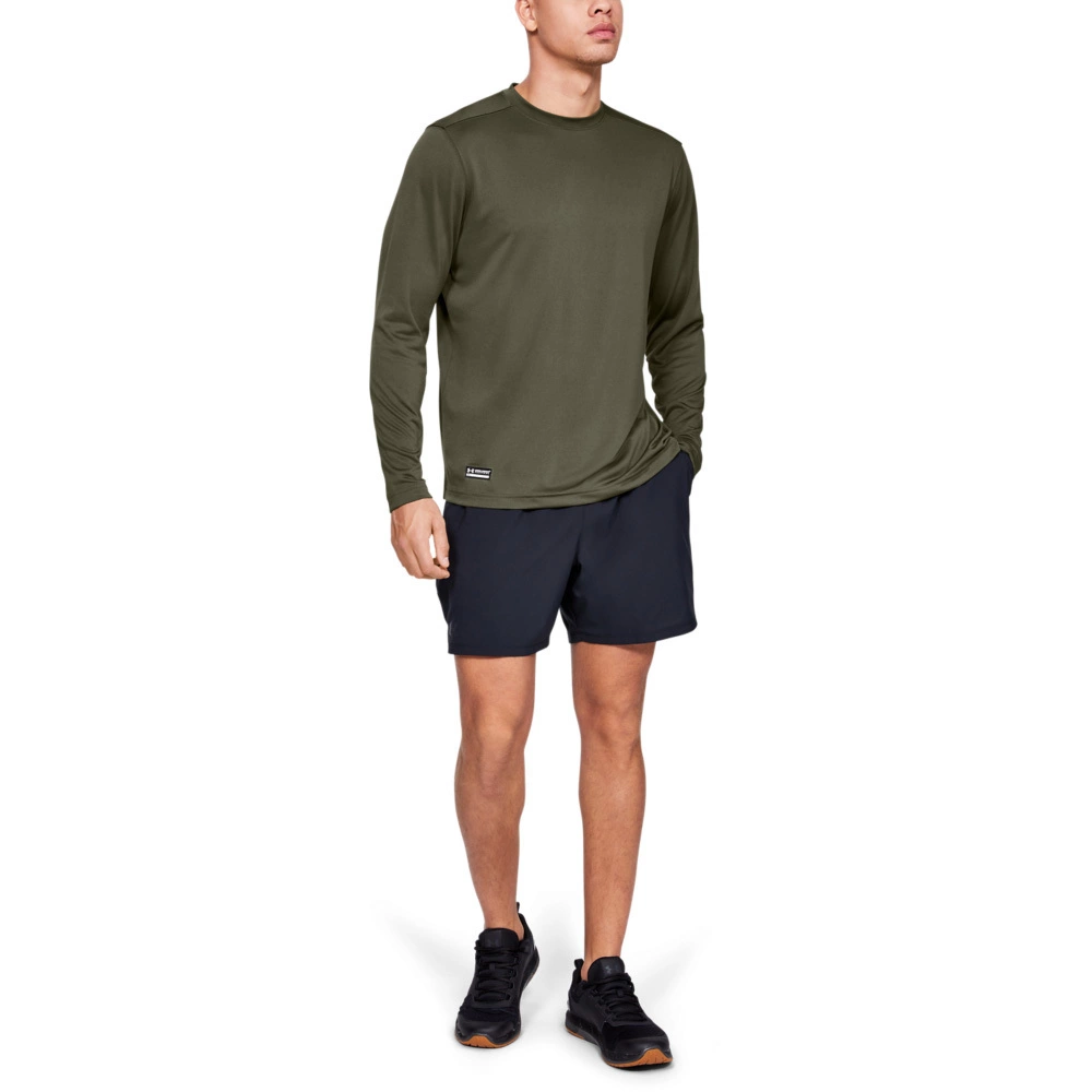 Under Armour Tactical UA Tech Mens Long Sleeve T-Shirt Green 11 Under Armour Tactical UA Tech Mens Long Sleeve T-Shirt Green - Image 11