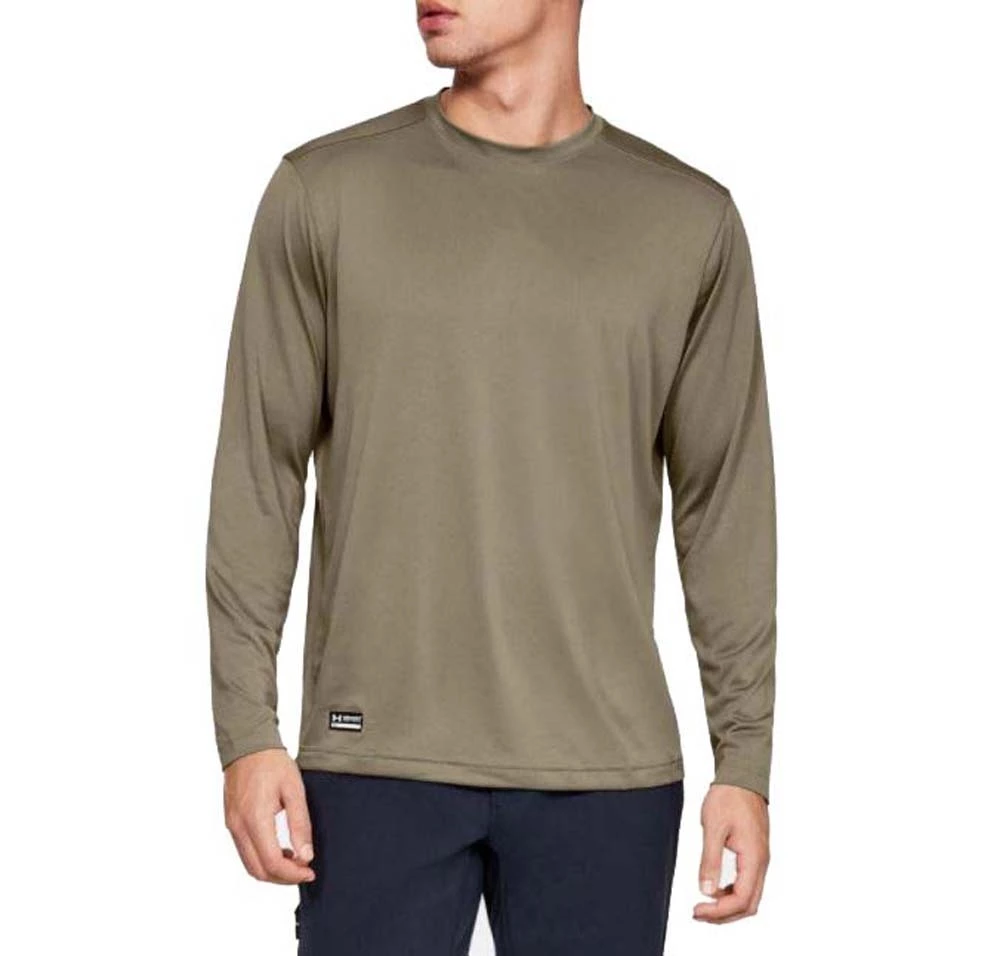 Under Armour Tactical UA Tech Mens Long Sleeve T-Shirt Green 2 Under Armour Tactical UA Tech Mens Long Sleeve T-Shirt Green - Image 2