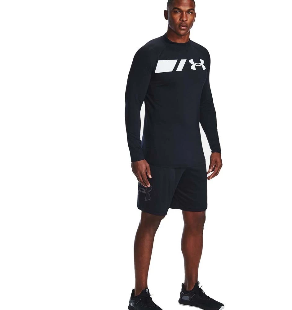 Under Armour Ua Tech Graphic Mens Running Shorts Black/Graphite 3 Under Armour Ua Tech Graphic Mens Running Shorts Black/Graphite - Image 3