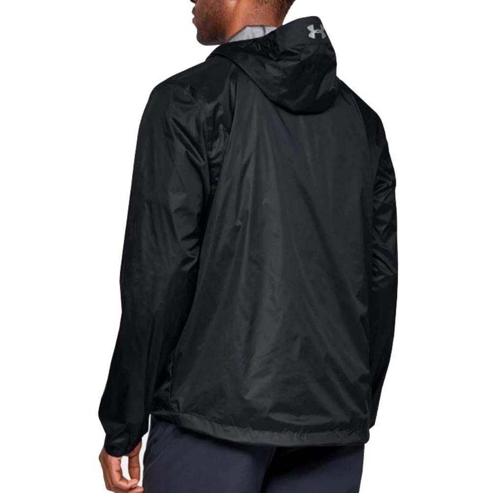Under Armour Forefront Rain Mens Waterproof Jacket Black/Steel 6 Under Armour Forefront Rain Mens Waterproof Jacket Black/Steel - Image 6