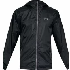 Under Armour Forefront Rain Mens Waterproof Jacket Black/Steel 18 Under Armour Forefront Rain Mens Waterproof Jacket Black/Steel -Wild Earth Shop 1321439 001 XXL 4