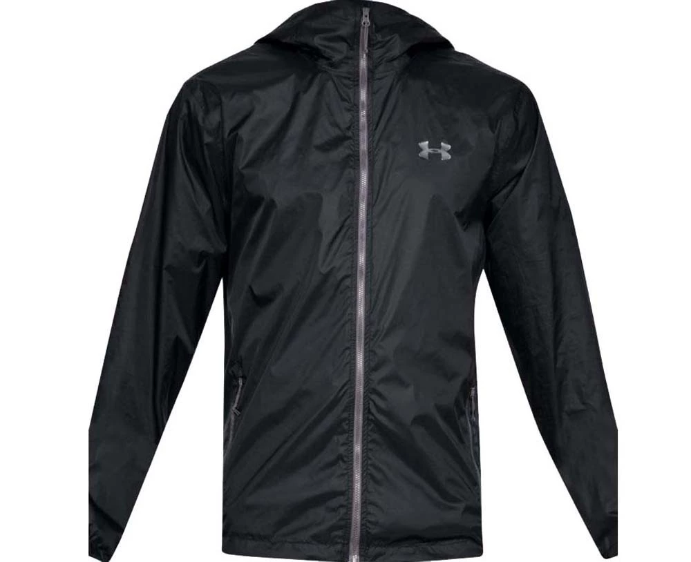 Under Armour Forefront Rain Mens Waterproof Jacket Black/Steel 7 Under Armour Forefront Rain Mens Waterproof Jacket Black/Steel - Image 7