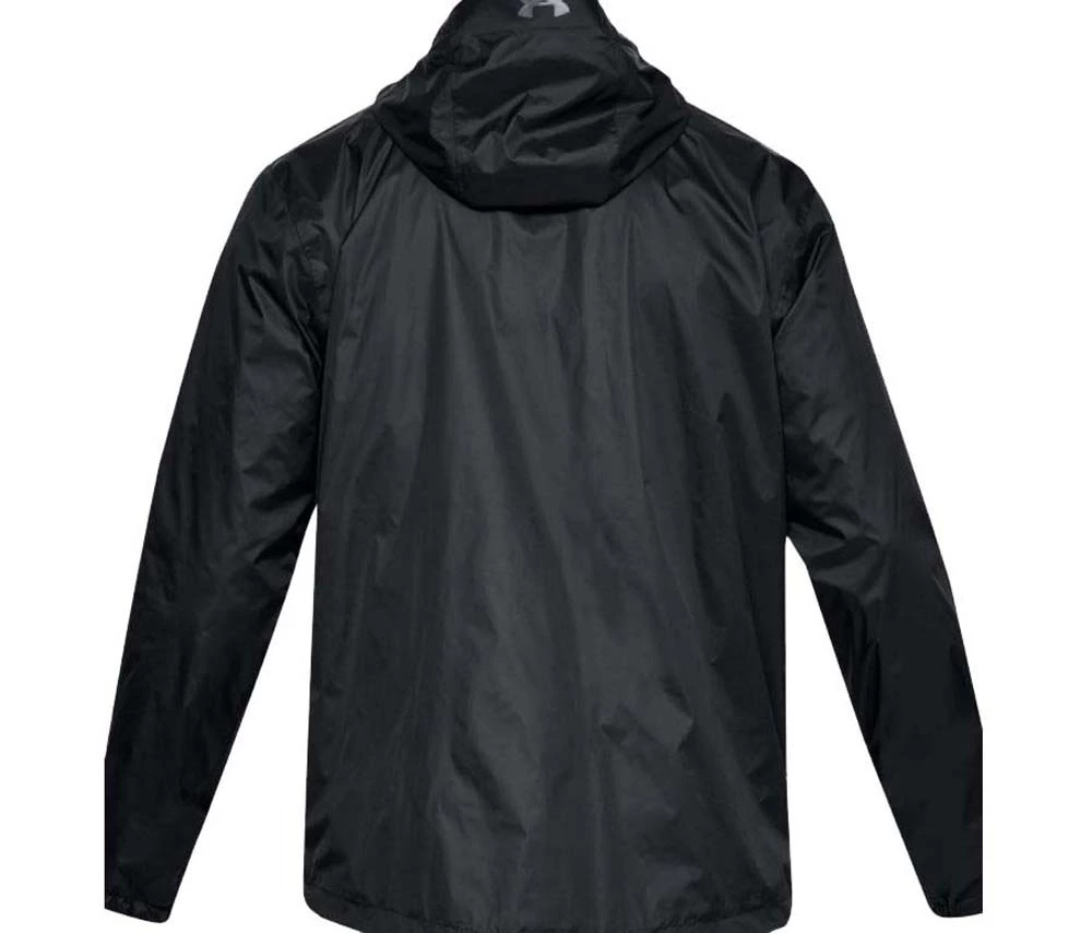 Under Armour Forefront Rain Mens Waterproof Jacket Black/Steel 8 Under Armour Forefront Rain Mens Waterproof Jacket Black/Steel - Image 8