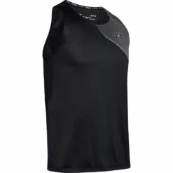 Alternative view of Under Armour Qualifier Iso-Chill Singlet Mens Running Singlet Black