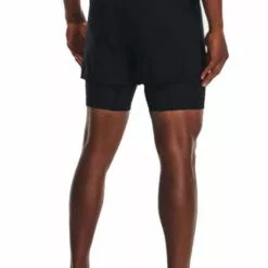 Under Armour RUSH Run 2-in-1 Mens Running Shorts Black/Reflective 8 Under Armour RUSH Run 2-in-1 Mens Running Shorts Black/Reflective -Wild Earth Shop 1361577 001 LG 2