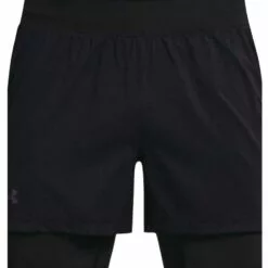 Under Armour RUSH Run 2-in-1 Mens Running Shorts Black/Reflective 9 Under Armour RUSH Run 2-in-1 Mens Running Shorts Black/Reflective -Wild Earth Shop 1361577 001 LG 3