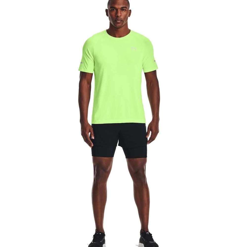 Under Armour RUSH Run 2-in-1 Mens Running Shorts Black/Reflective 1 Under Armour RUSH Run 2-in-1 Mens Running Shorts Black/Reflective