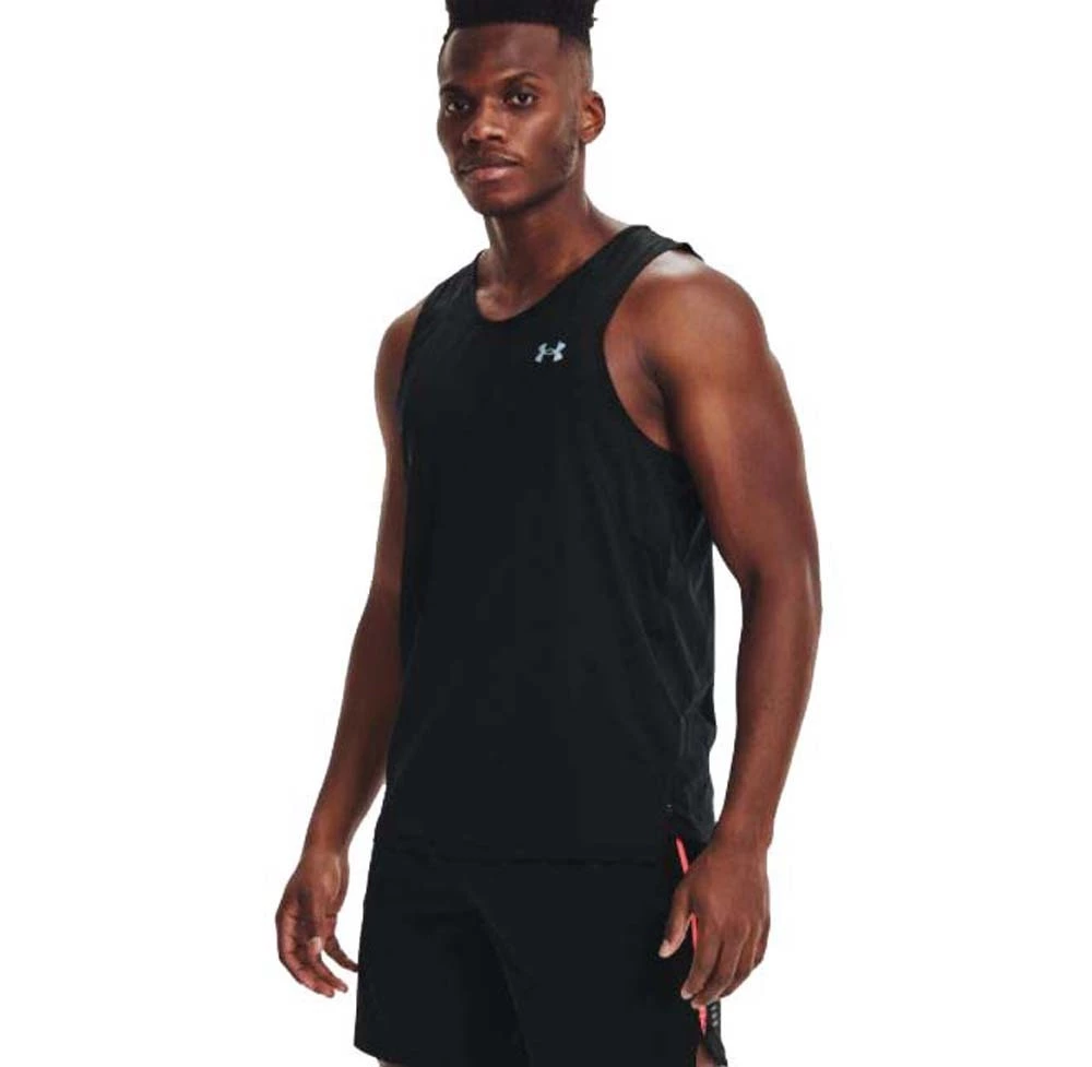 Under Armour Iso-Chill Run 200 Mens Singlet Black/Pitch Gray/Reflective 3 Under Armour Iso-Chill Run 200 Mens Singlet Black/Pitch Gray/Reflective - Image 3