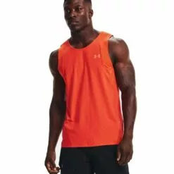 Under Armour Iso-Chill Run 200 Mens Singlet Black/Pitch Gray/Reflective