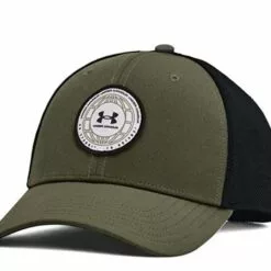 Under Armour Outdoor Graphic Mens Trucker Hat Marine OD Green/Black/Halo Gray 6 Under Armour Outdoor Graphic Mens Trucker Hat Marine OD Green/Black/Halo Gray -Wild Earth Shop 1362367 390 OSFM