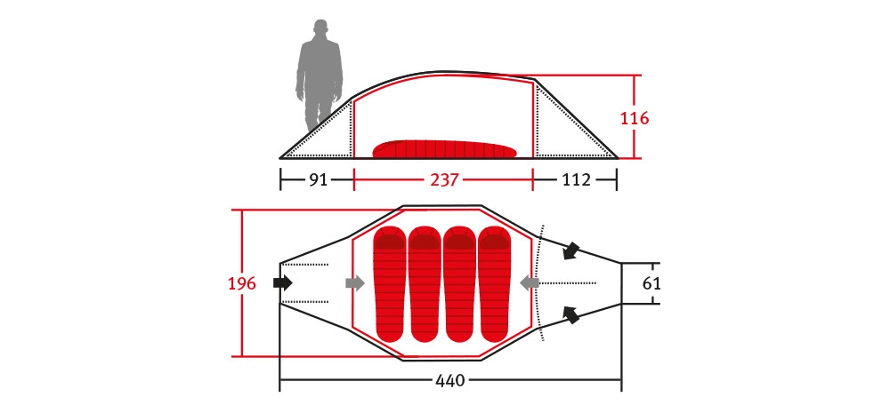 Wechsel Precursor Unlimited Line 4-Person 4 Season Tent 2 Wechsel Precursor Unlimited Line 4-Person 4 Season Tent - Image 2