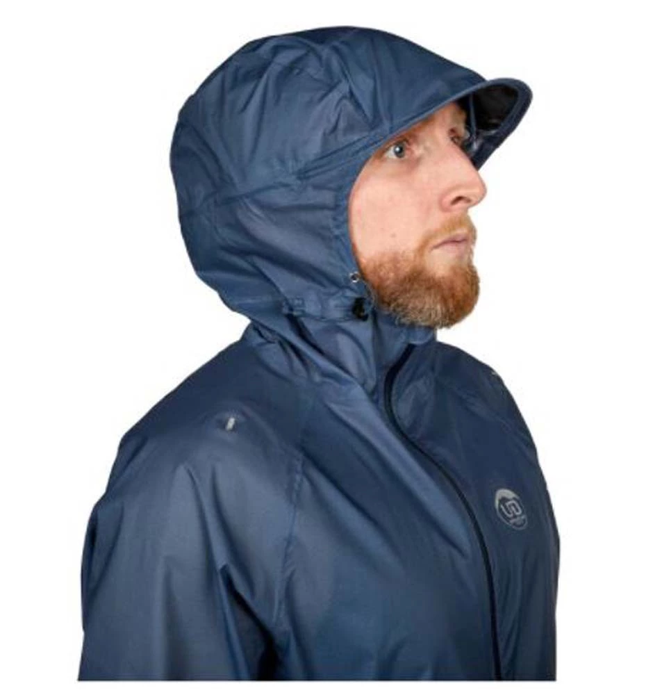 Ultimate Direction Ultra Mens Waterproof Running Jacket Navy Blue 3 Ultimate Direction Ultra Mens Waterproof Running Jacket Navy Blue - Image 3