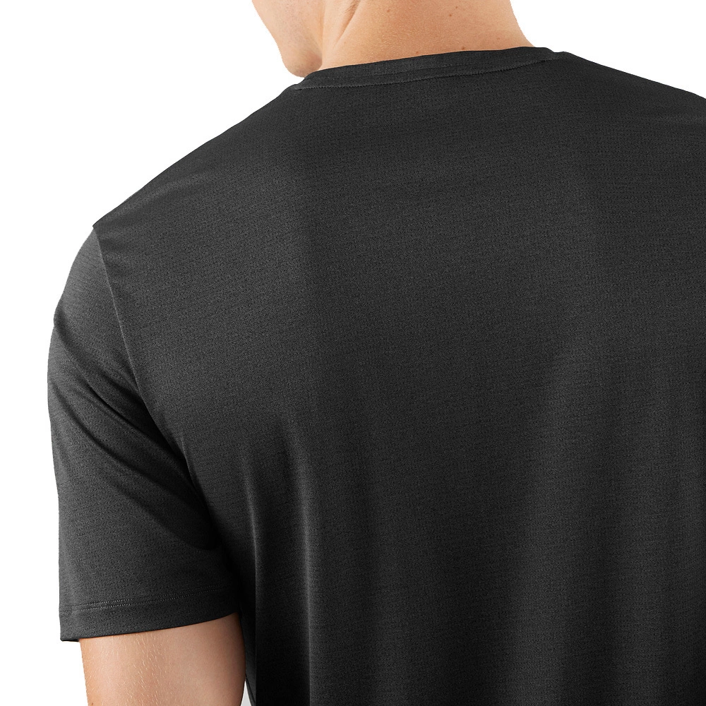 Salomon Agile Training Mens Running Tee Black 9 Salomon Agile Training Mens Running Tee Black - Image 9