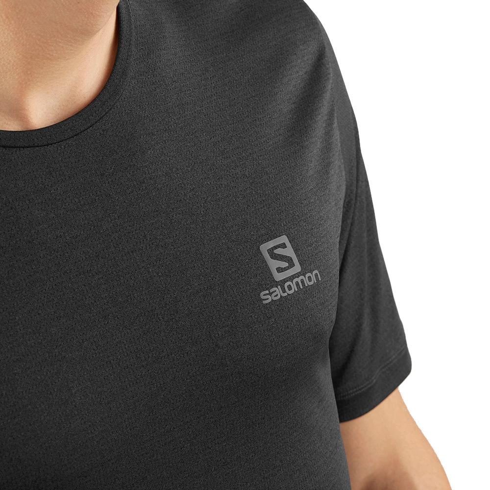 Salomon Agile Training Mens Running Tee Black 10 Salomon Agile Training Mens Running Tee Black - Image 10
