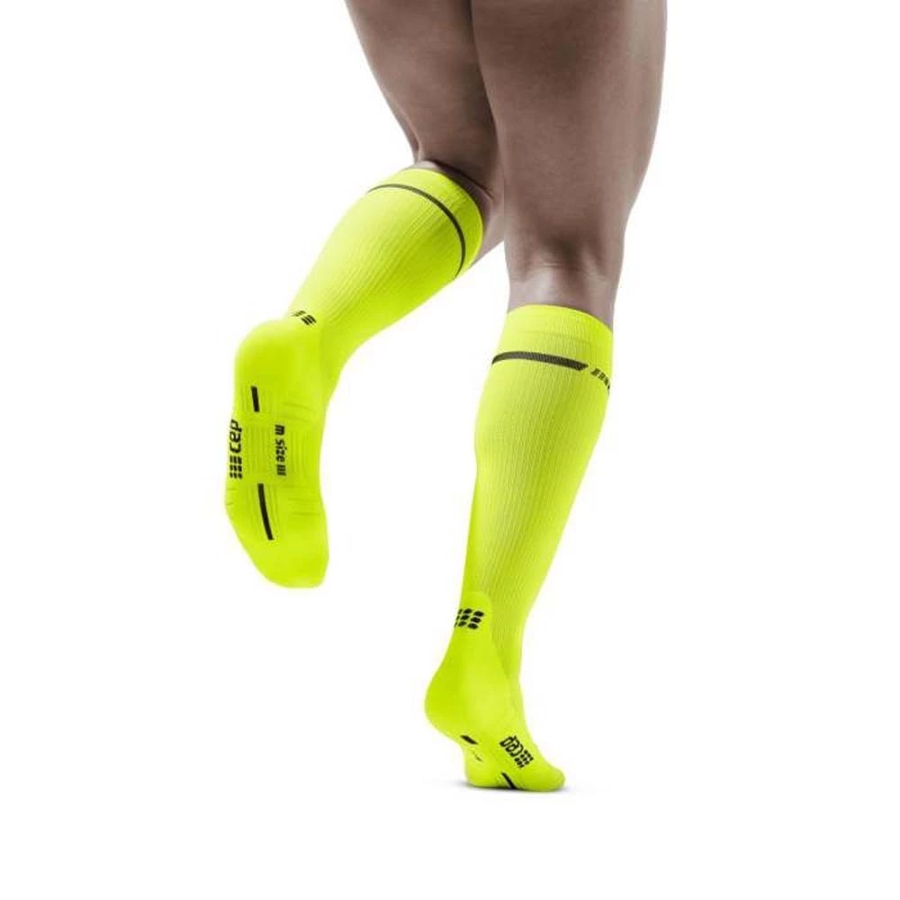 CEP Neon Mens Running Socks Neon Blue 4 CEP Neon Mens Running Socks Neon Blue - Image 4