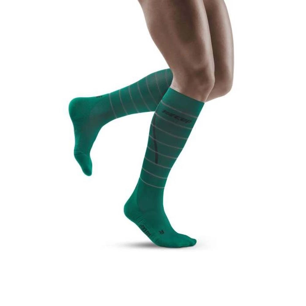 CEP Reflective Mens Running Socks Grey 1 CEP Reflective Mens Running Socks Grey