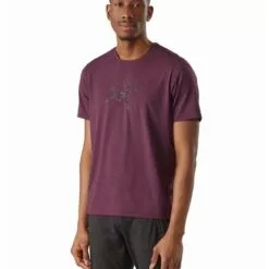 Alternative view of Arcteryx Cormac Logo SS Mens Running T-Shirt Black