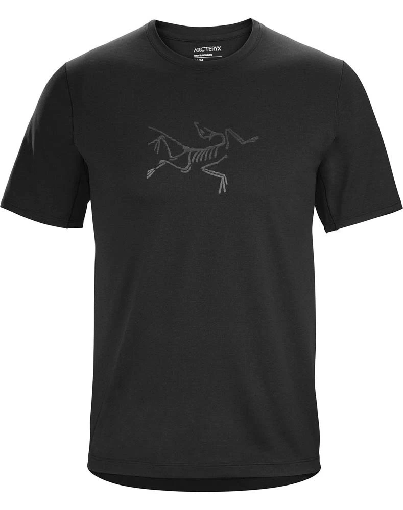 Arcteryx Cormac Logo SS Mens Running T-Shirt Black 1 Arcteryx Cormac Logo SS Mens Running T-Shirt Black