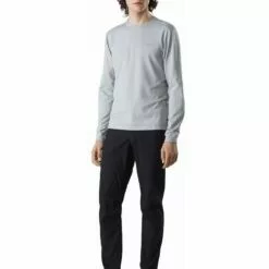 Arcteryx Motus AR Crew LS Mens T-Shirt Black Heather 14 Arcteryx Motus AR Crew LS Mens T-Shirt Black Heather -Wild Earth Shop L07704500 XL 4