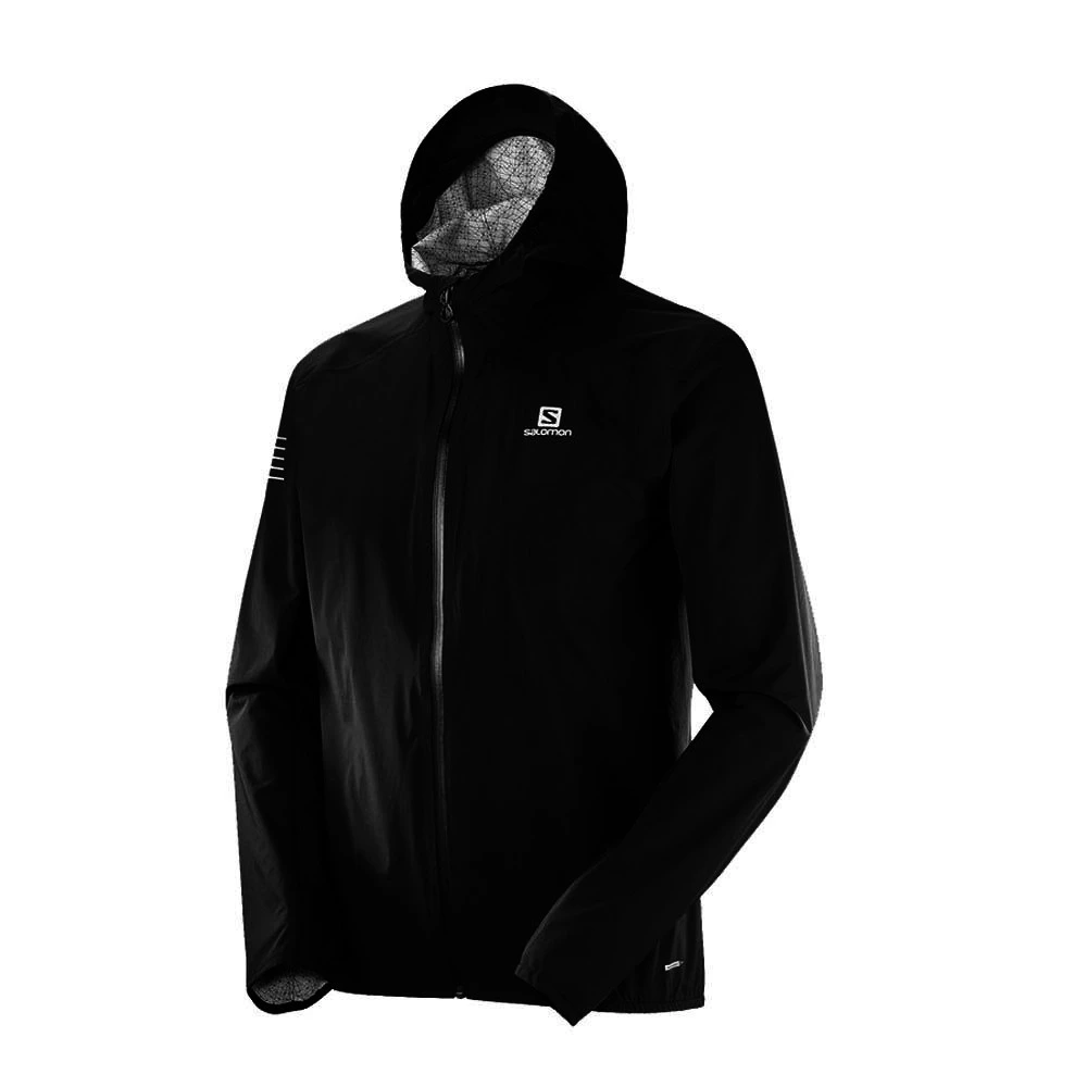 Salomon Bonatti 2.5L Mens Waterproof Jacket Black 4 Salomon Bonatti 2.5L Mens Waterproof Jacket Black - Image 4