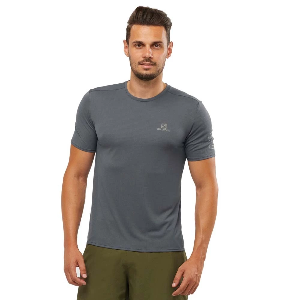 Salomon XA Trail Mens Lightweight Running T-Shirt Ebony 5 Salomon XA Trail Mens Lightweight Running T-Shirt Ebony - Image 5