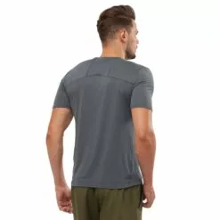 Salomon XA Trail Mens Lightweight Running T-Shirt Ebony 19 Salomon XA Trail Mens Lightweight Running T-Shirt Ebony -Wild Earth Shop LC1474900 L 4