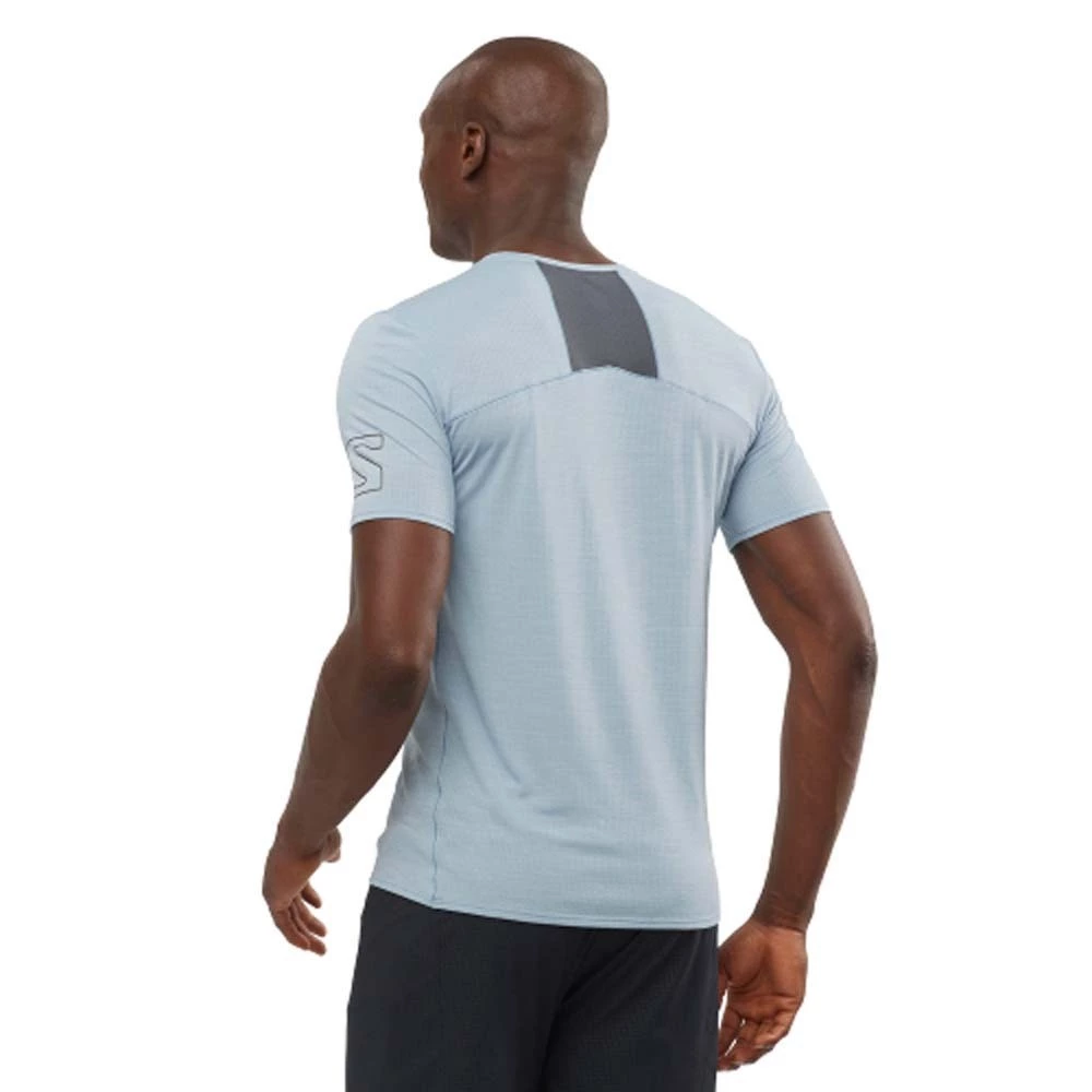 Salomon XA Trail Mens Lightweight Running T-Shirt Ebony 8 Salomon XA Trail Mens Lightweight Running T-Shirt Ebony - Image 8