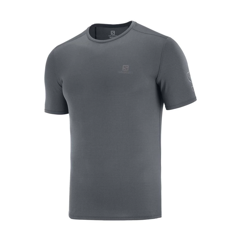Salomon XA Trail Mens Lightweight Running T-Shirt Ebony 1 Salomon XA Trail Mens Lightweight Running T-Shirt Ebony