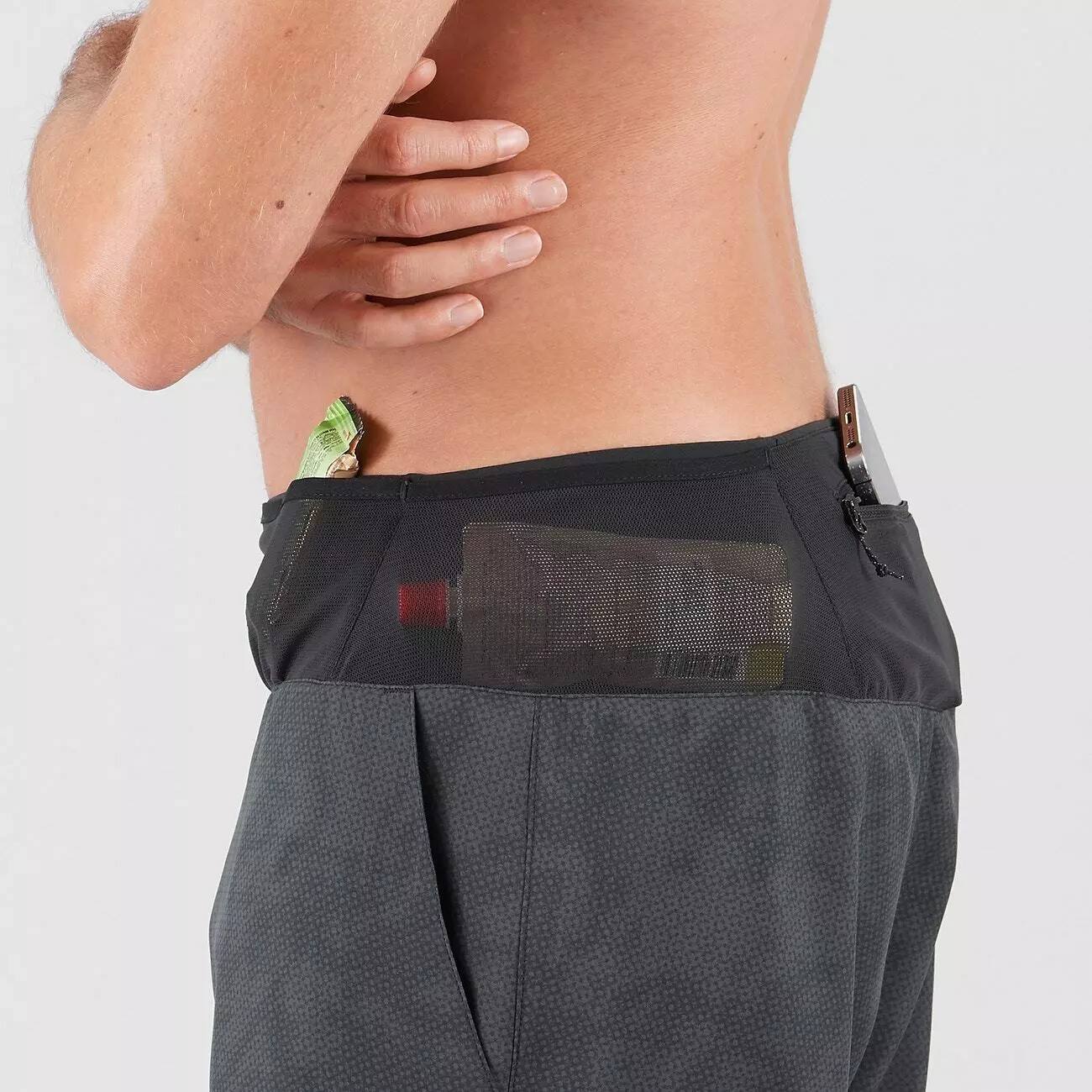 Salomon Xa 7'' Mens Running Shorts Black/AO 4 Salomon Xa 7'' Mens Running Shorts Black/AO - Image 4