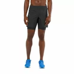 Salomon Xa Twinskin Mens Running Shorts Black 9 Salomon Xa Twinskin Mens Running Shorts Black -Wild Earth Shop LC1494800 L 2