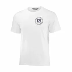 Salomon Outrack Blend Short Sleeve Mens Tee White