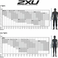 2XU Mens Compression Tights 5 2XU Mens Compression Tights -Wild Earth Shop MA3849b BLK SIL