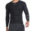 2XU Core Compression Mens Long Sleeve Running T-Shirt Black/Silver