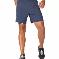 2XU Aero 7" Mens Running Shorts Black/Silver Reflective