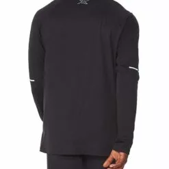2XU Aero L/S Mens Running T-Shirt Black/Silver Reflective 9 2XU Aero L/S Mens Running T-Shirt Black/Silver Reflective -Wild Earth Shop MR6556a BLK SRF L 2