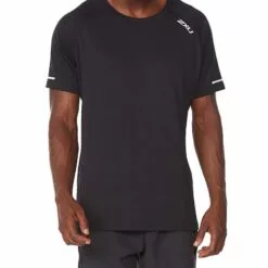 2XU Aero Mens Running Tee White/Silver Reflective 15 2XU Aero Mens Running Tee White/Silver Reflective -Wild Earth Shop MR6557a BLK SRF L