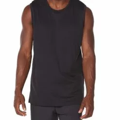 2XU Aero Mens Running Tank Rhubarb/Fiesta Reflective 15 2XU Aero Mens Running Tank Rhubarb/Fiesta Reflective -Wild Earth Shop MR6558a BLK SRF L