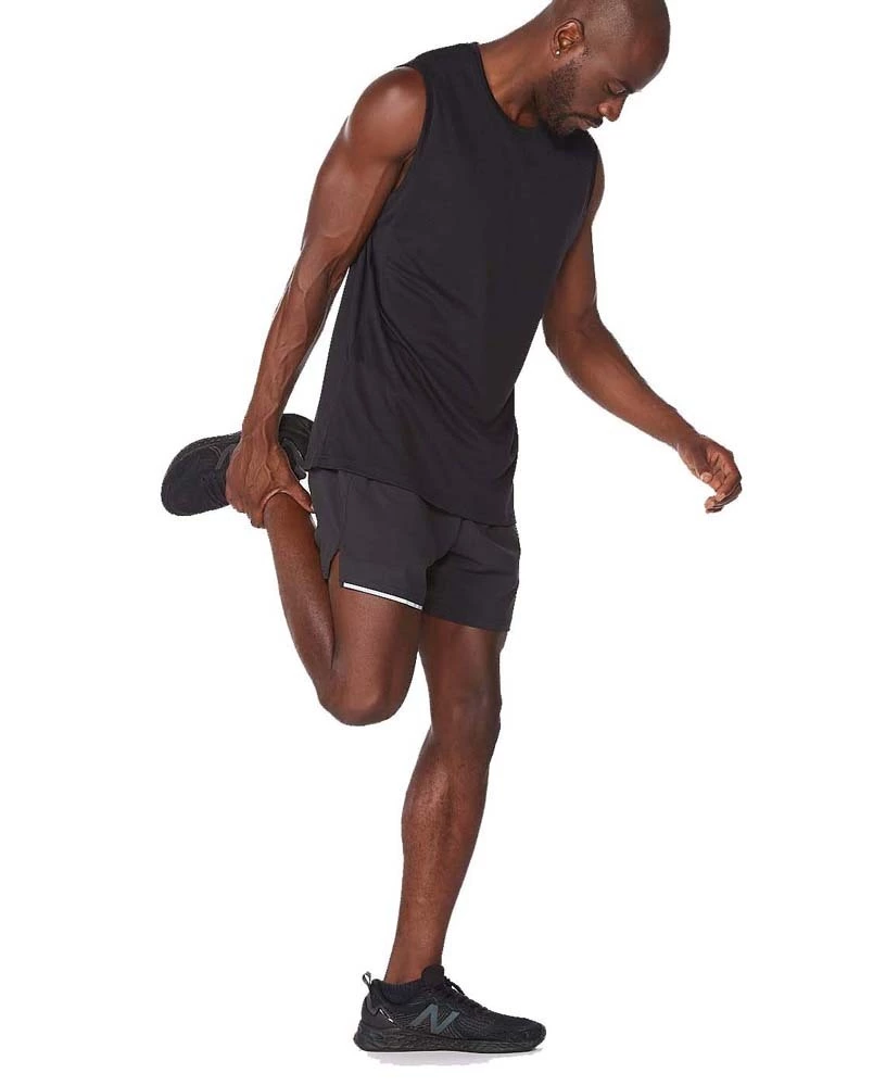 2XU Aero Mens Running Tank Rhubarb/Fiesta Reflective 9 2XU Aero Mens Running Tank Rhubarb/Fiesta Reflective - Image 9