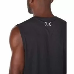 2XU Aero Mens Running Tank Rhubarb/Fiesta Reflective 24 2XU Aero Mens Running Tank Rhubarb/Fiesta Reflective -Wild Earth Shop MR6558a RUS BRF L 9