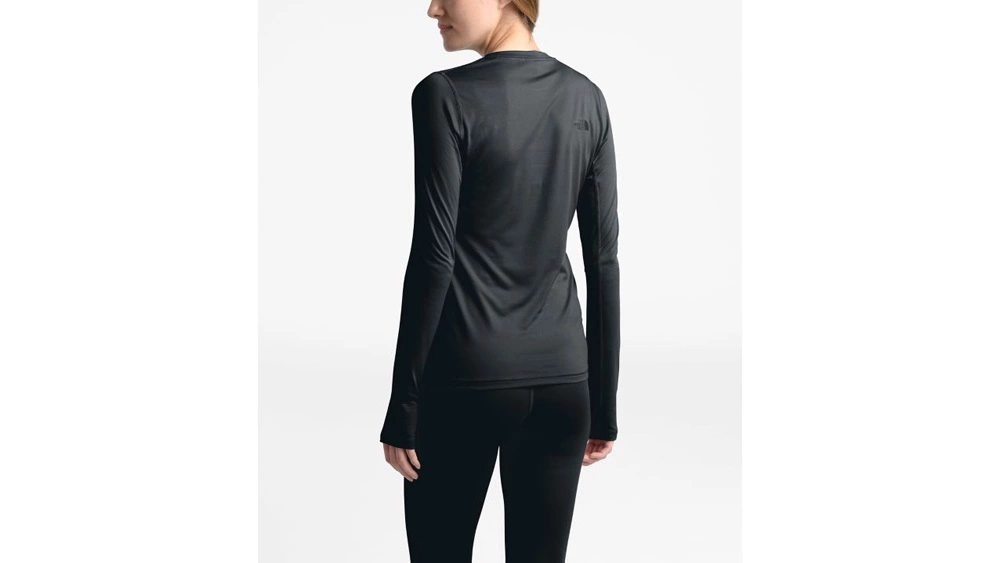 The North Face Warm Poly Womens Thermal Crew- TNF Black 2 The North Face Warm Poly Womens Thermal Crew- TNF Black - Image 2