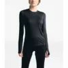 The North Face Warm Poly Womens Thermal Crew- TNF Black