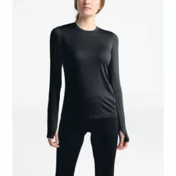 The North Face Warm Poly Womens Thermal Crew- TNF Black