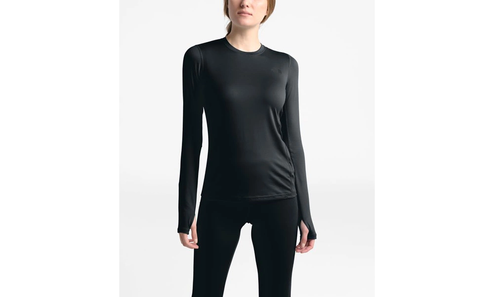The North Face Warm Poly Womens Thermal Crew- TNF Black 1 The North Face Warm Poly Womens Thermal Crew- TNF Black