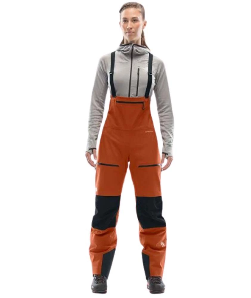 The North Face Summit L5 Futurelight Full Zip Bib Womens Alpine Overpants Picante Red/TNF Black 2 The North Face Summit L5 Futurelight Full Zip Bib Womens Alpine Overpants Picante Red/TNF Black - Image 2