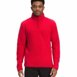 The North Face TKA Glacier 1/4 Zip Mens Pullover Fleece Jacket Mid Grey/Mid Grey 22 The North Face TKA Glacier 1/4 Zip Mens Pullover Fleece Jacket Mid Grey/Mid Grey -Wild Earth Shop NF0A48KR17F R0S 1