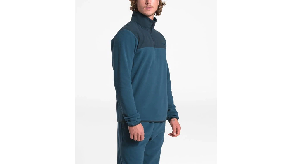 The North Face TKA Glacier 1/4 Zip Mens Pullover Fleece Jacket Mid Grey/Mid Grey 9 The North Face TKA Glacier 1/4 Zip Mens Pullover Fleece Jacket Mid Grey/Mid Grey - Image 9